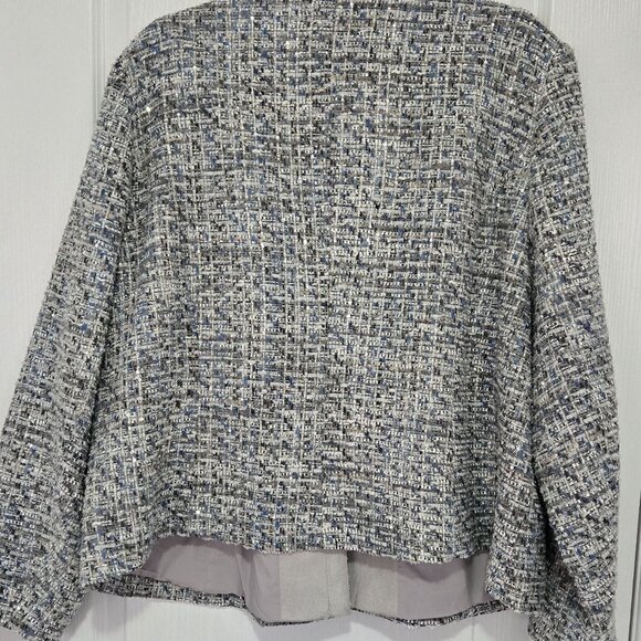 Laura Plus Boucle Blue Silver Jacket - Picture 4 of 7